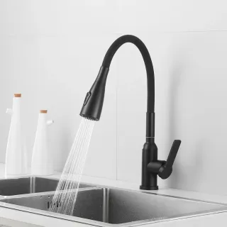 Смеситель для кухни Shevanik S843H-3 чёрный